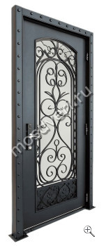Дверь в коттедж стекло и ковка с терморазрывом - купить от производителя Мосдвери Дверь в коттедж стекло и ковка с терморазрывом