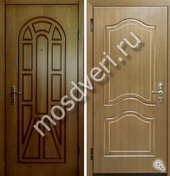 Дверь в квартиру железная с отделкой из МДФ - купить от производителя Мосдвери Дверь в квартиру железная с отделкой из МДФ