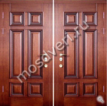 Входная дверь элит класса с отделкой шпоном - купить от производителя Мосдвери Входная дверь элит класса с отделкой шпоном